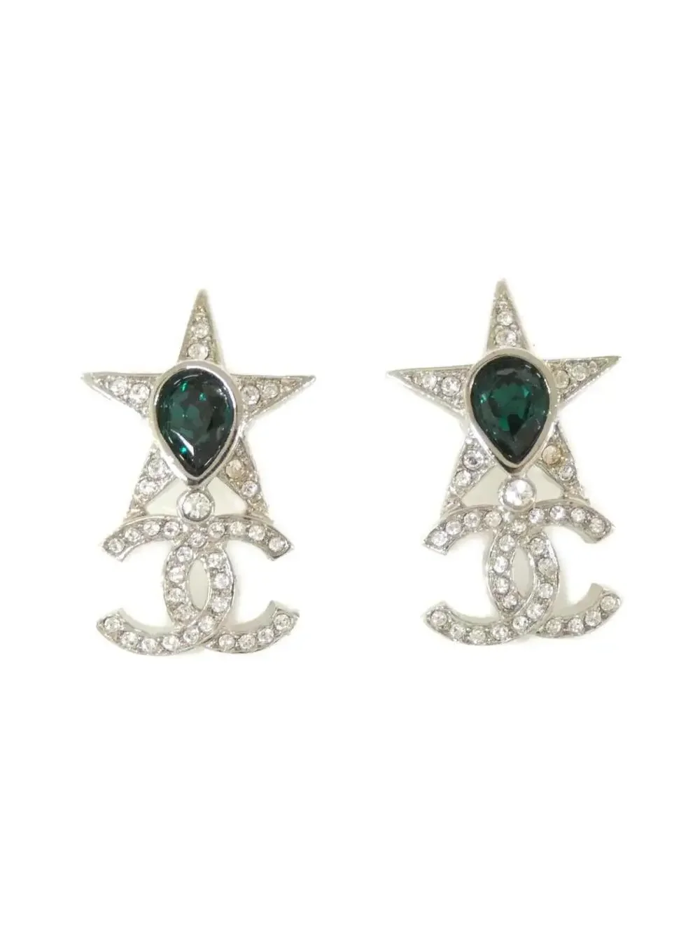 Chanel Earrings Silver-Tone Metal #287772C10B